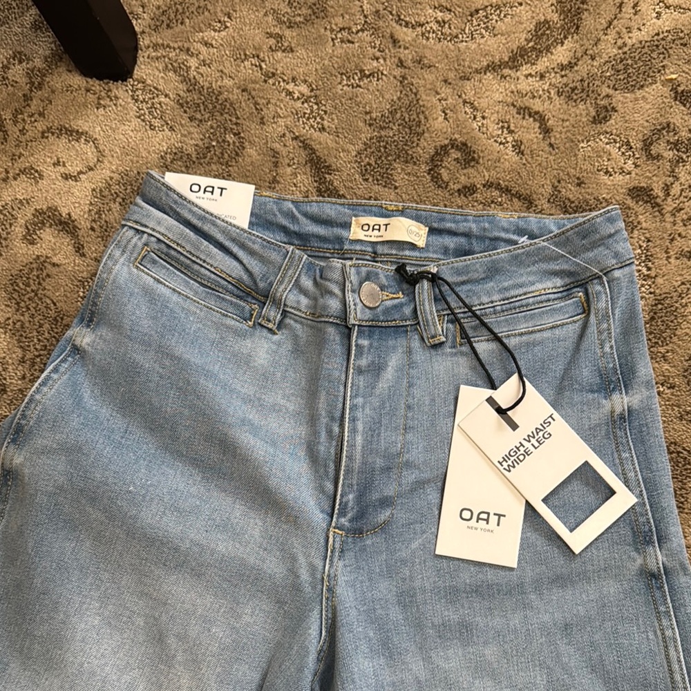 Oat New York Light Blue Ankle & Cropped Jeans - Picture 4 of 7